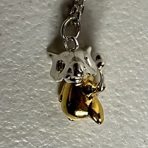 Cubone Pokemon Charm Pendant Necklace Gold Silver Adjustable Chain Anime